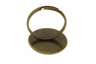 Заготовка для рукоделия металлическая фигурная для кольца 15мм - купить в Элисте. Цена: 7.44 руб.