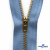 Молнии джинсовые металл т-4, 18 см латунь (YG), цв.-деним (231) - купить в Элисте. Цена: 21.57 руб.