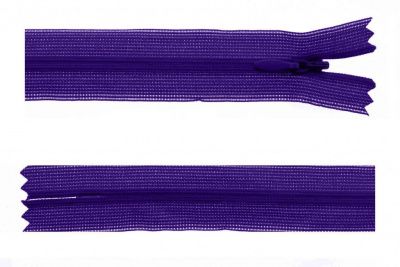 Молния потайная Т3 866, 50 см, капрон, цвет фиолетовый - купить в Элисте. Цена: 8.62 руб.