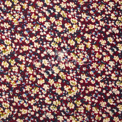 Плательная ткань "Софи" 5.1, 75 гр/м2, шир.150 см, принт растительный - купить в Элисте. Цена 243.96 руб.
