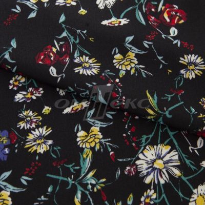 Плательная ткань "Фламенко" 6.2, 80 гр/м2, шир.150 см, принт растительный - купить в Элисте. Цена 239.03 руб.