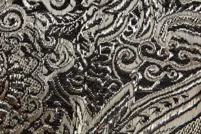 Ткань костюмная жаккард №11, 140 гр/м2, шир.150см, цвет тем.серебро - купить в Элисте. Цена 383.29 руб.