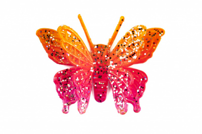 Бабочка декоративная пластиковая #10 - купить в Элисте. Цена: 7.09 руб.