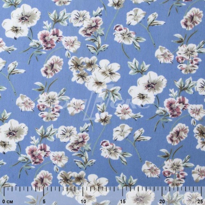 Плательная ткань "Фламенко" 12.1, 80 гр/м2, шир.150 см, принт растительный - купить в Элисте. Цена 241.49 руб.
