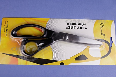 Ножницы ЗИГ-ЗАГ "MAXWELL" 230 мм - купить в Элисте. Цена: 1 041.25 руб.