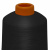 Нитки текстурированные кручёные, намот. 15 000 м, цвет чёрный - купить в Элисте. Цена: 237.24 руб.