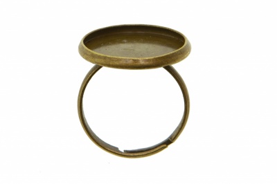 Заготовка для рукоделия металлическая фигурная для кольца 15мм - купить в Элисте. Цена: 7.44 руб.