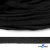 Шнур плетеный d-8 мм плоский, 70% хлопок 30% полиэстер, уп.85+/-1 м, цв.- чёрный - купить в Элисте. Цена: 735 руб.