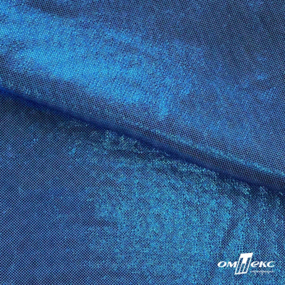 Трикотажное полотно голограмма, шир.140 см, #602 -голубой/голубой - купить в Элисте. Цена 385.88 руб.