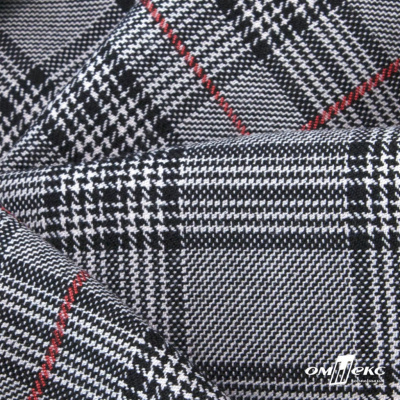 Ткань костюмная "Клер" 80% P, 16% R, 4% S, 200 г/м2, шир.150 см,#10 цв-серый/красный - купить в Элисте. Цена 412.02 руб.