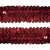 Тесьма с пайетками 3, шир. 30 мм/уп. 25+/-1 м, цвет красный - купить в Элисте. Цена: 1 087.39 руб.