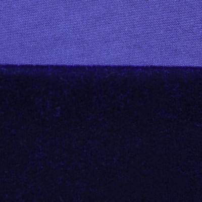 Бархат стрейч №14, 240 гр/м2, шир.160 см, (2,6 м/кг), цвет т.синий - купить в Элисте. Цена 748.44 руб.