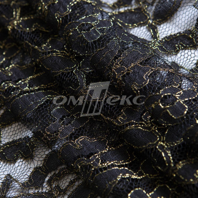 Кружевное полотно XD LACE 1-4, 80 гр/м2, шир.150см, цвет чёрный - купить в Элисте. Цена 245.94 руб.