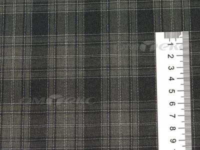Ткань костюмная клетка 25235 2004, 185 гр/м2, шир.150см, цвет серый/бел - купить в Элисте. Цена 